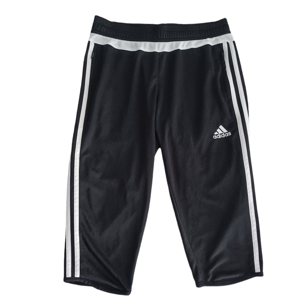 adidas Black and White Athletic Shorts
